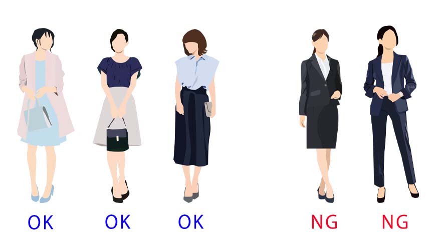 50代の同窓会ではフォーマルな服装になりすぎないように
