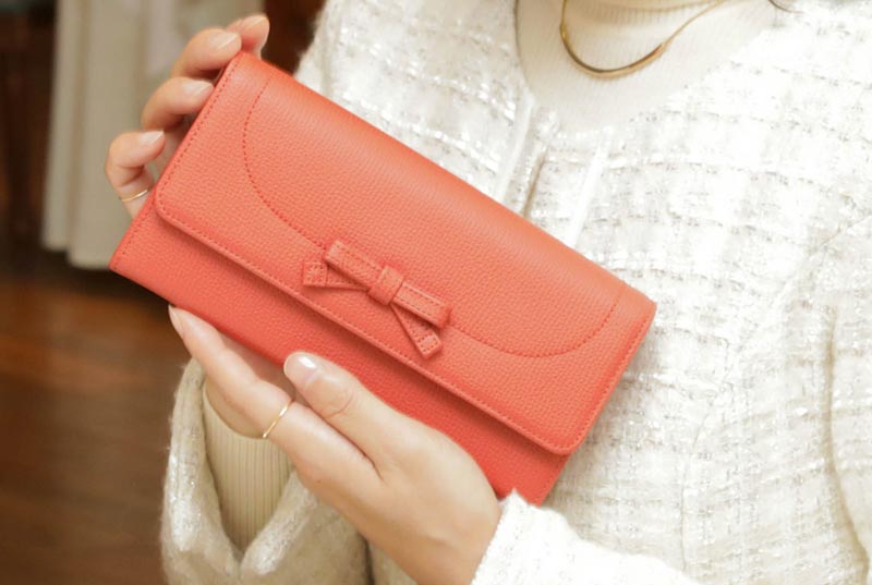 傳濱野_モーナウォレット テラコッタ
