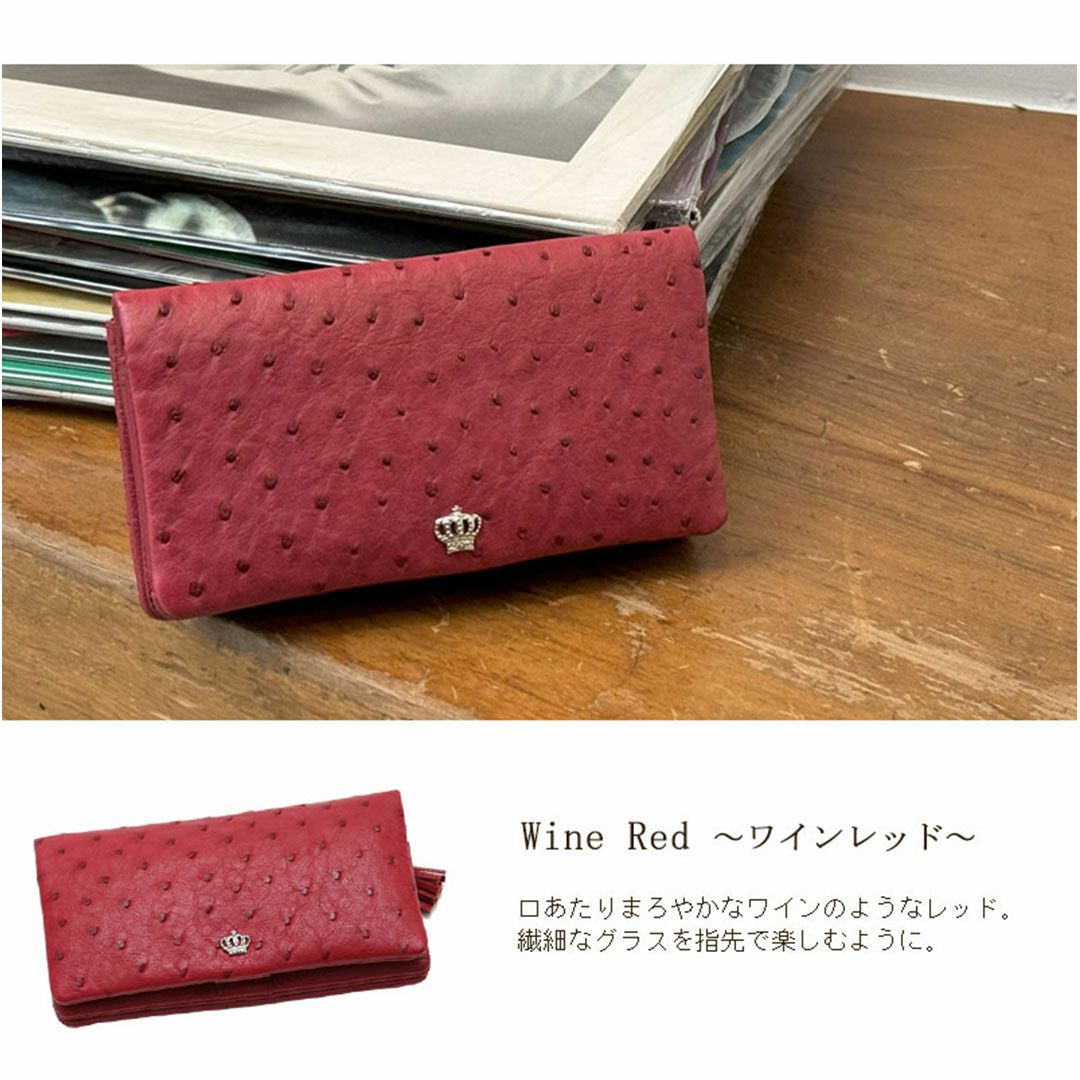 【専用】濱野　ハマノ  オーストリッチ財布　　　　折り畳み財布 HAMANO 濱野 ハマノ レザー オーストリッチ 三つ折り財布 - メルカリ
