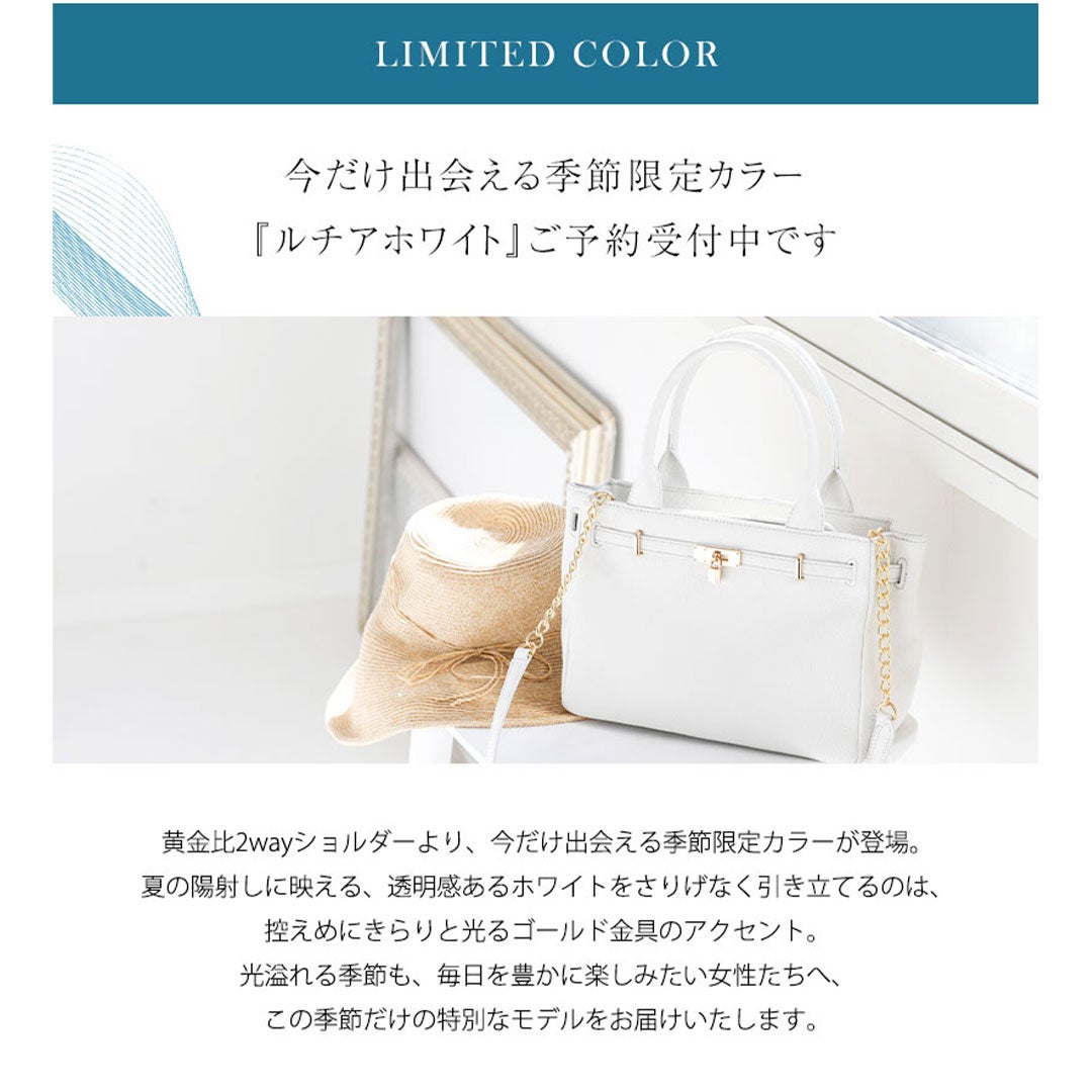 傳濱野】ときめく機能美×装いに馴染むエレガントサイズ黄金比2wayショルダーバッグMietia Belle（ミーティア ベル）