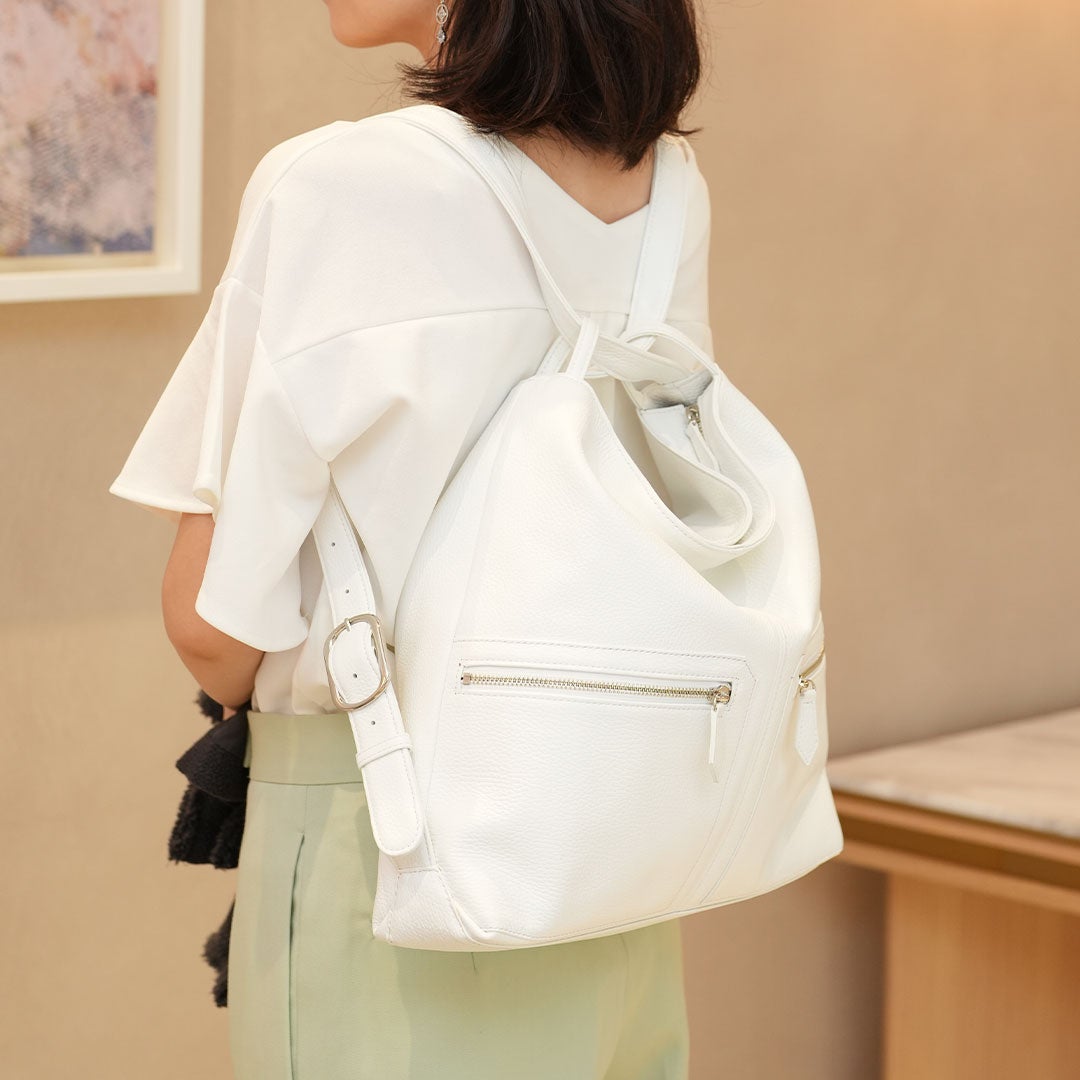 【傳濱野】すっと持ち手を引っ張るだけ。早着替えリュックショルダーRebecca（レベッカ）