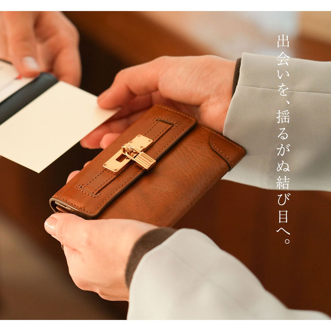 【傳濱野】結ばれたご縁を、そっと守る。錠前金具をあしらった良縁名刺入れclavis（クラヴィス）