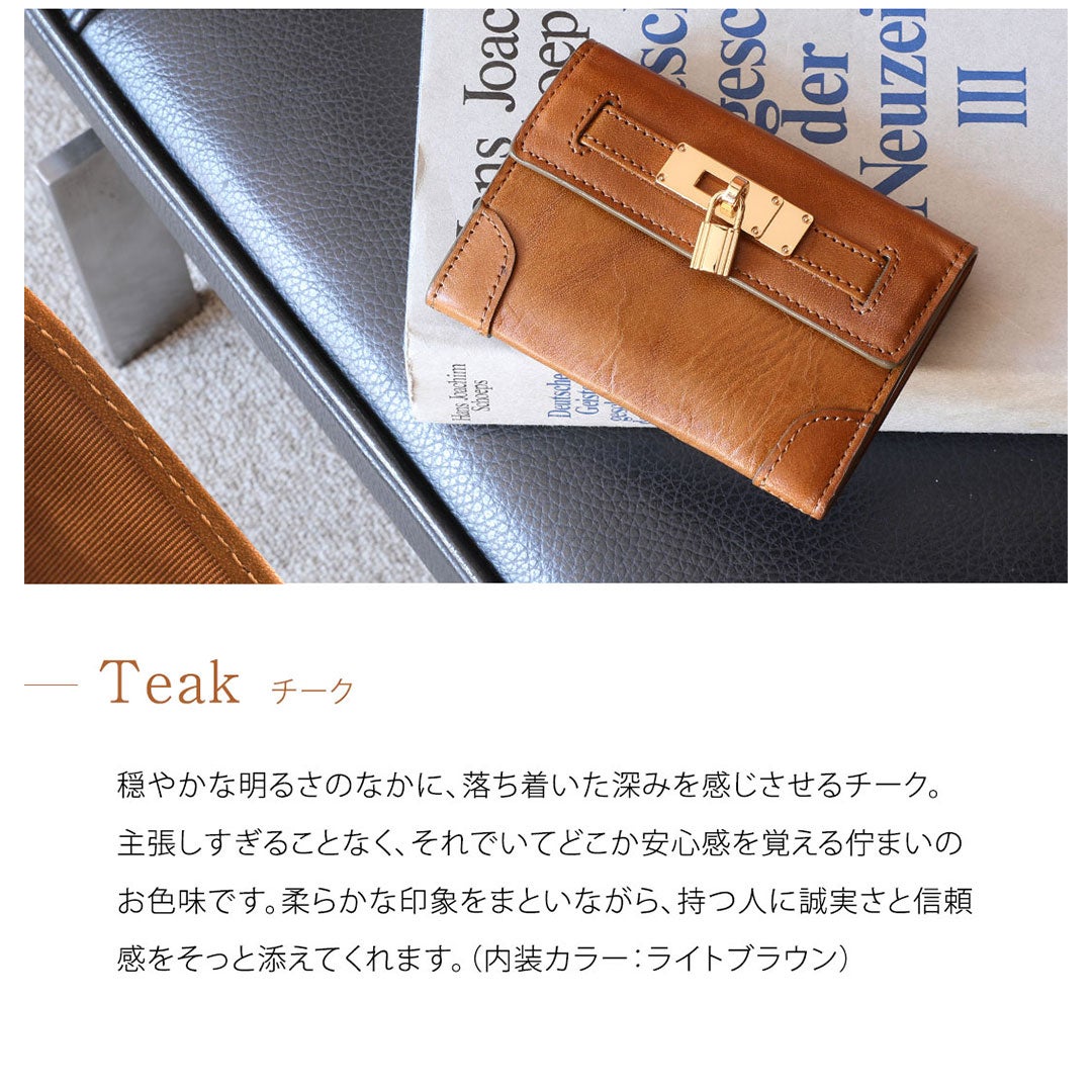 【傳濱野】結ばれたご縁を、そっと守る。錠前金具をあしらった良縁名刺入れclavis（クラヴィス）