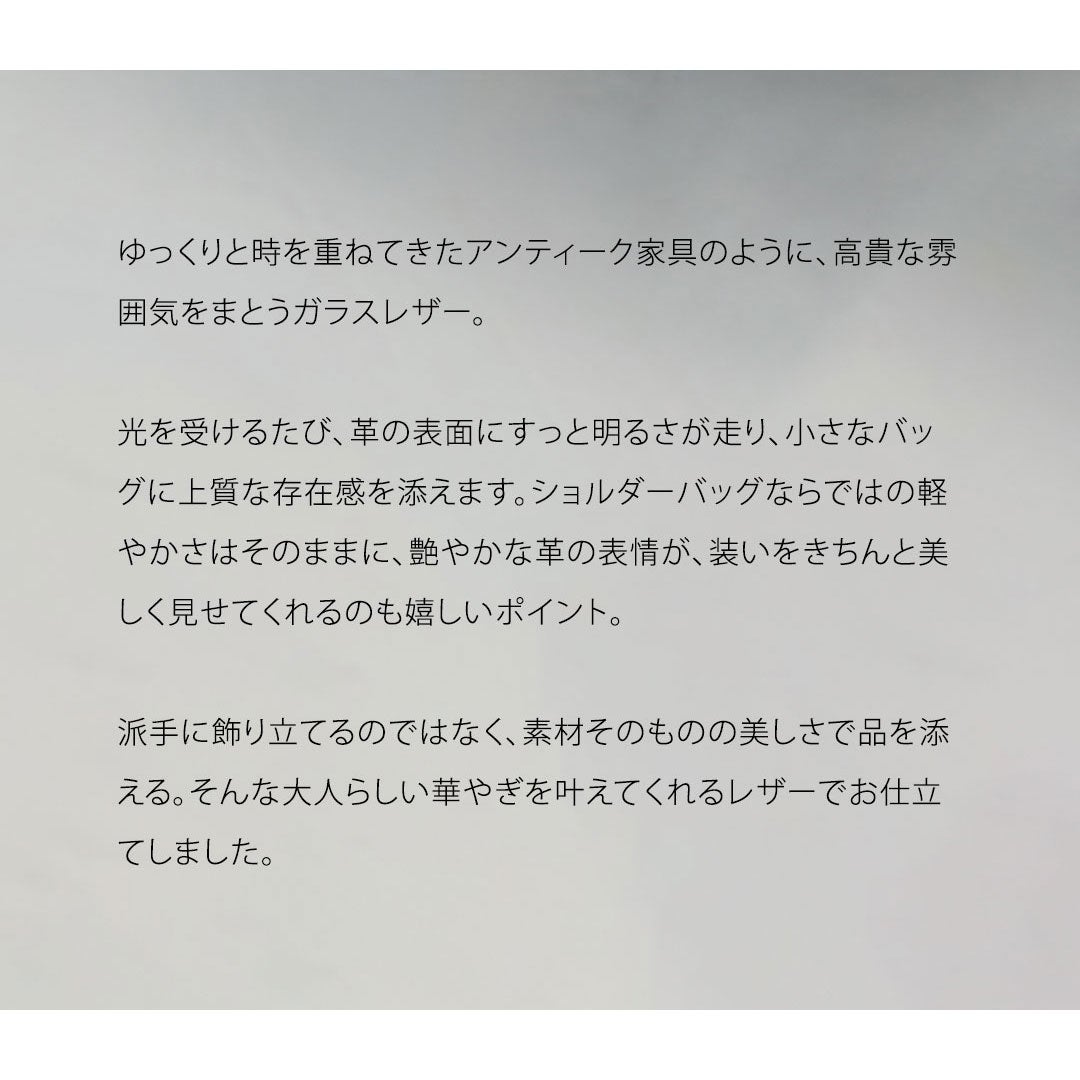 【傳濱野】きっと、100年前から美しい。Antique Collection Vol.4 クラシカル・カジュアルを叶えるショルダー Art Demi （アールデミ）