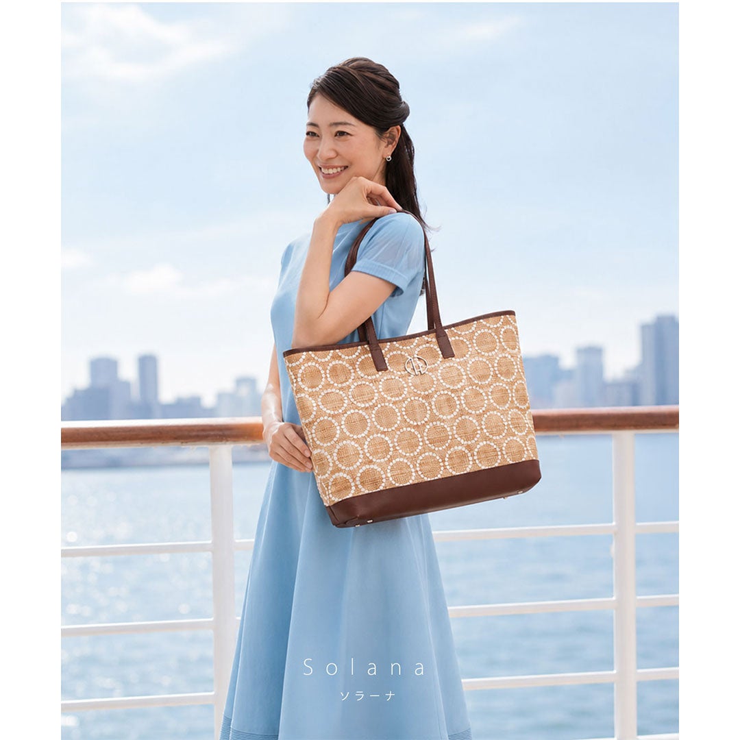 【傳濱野】向日葵畑のまばゆい情景から生まれた、装いぱっと華やぐサンフラワートートSolana（ソラーナ）
